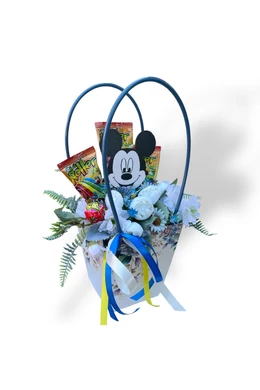 Ovis ballagó táska Mickey egér fej figurával